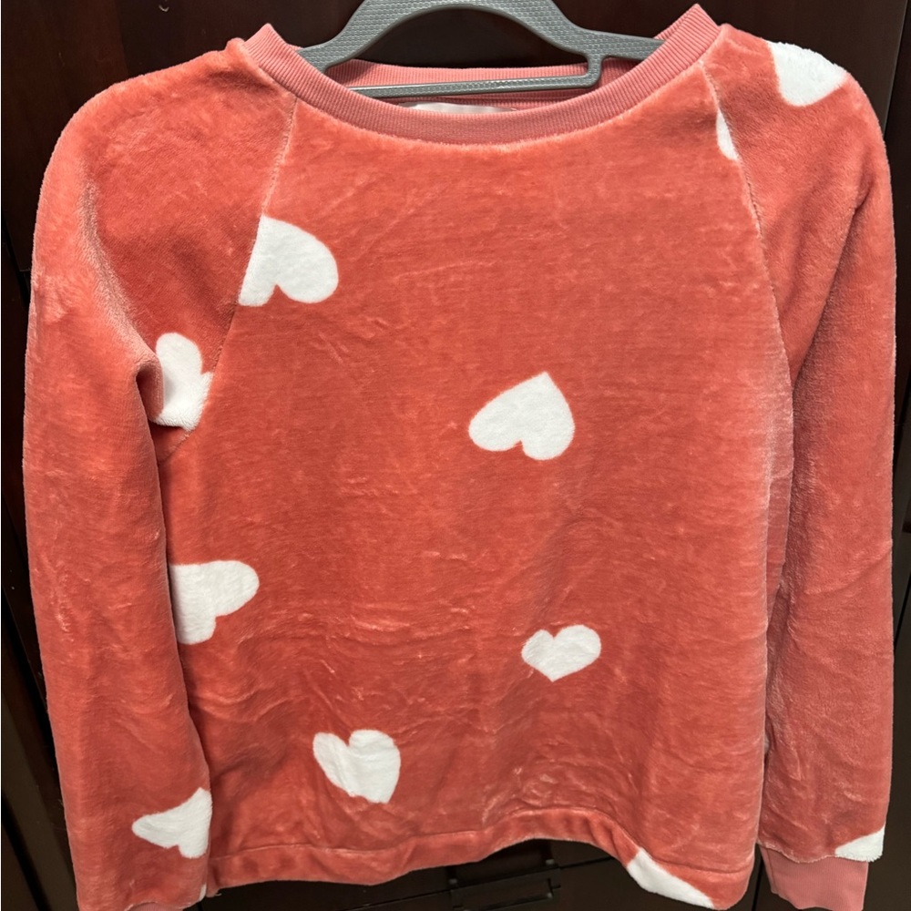 Pink & white hearts top Small.